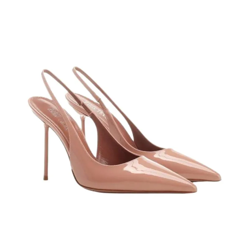Paris Texas Lidia Slim Heel High Heels 10.5cm Women's Umber Pink-1