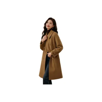 Mo Han Yi Mei Coats Women's Warm Camel