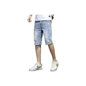 Tonlion Denim Shorts Unisex Light Blue