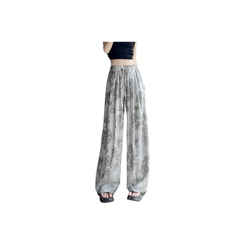 Flowers In Water Casual Pants Women's-0