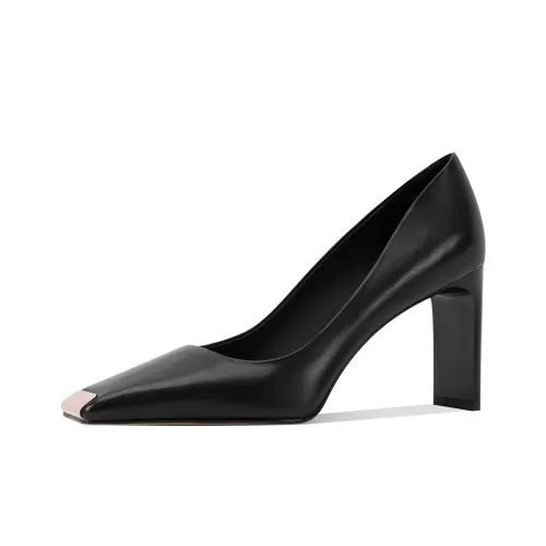 Shesrim Block Heel High Heels Women's Black