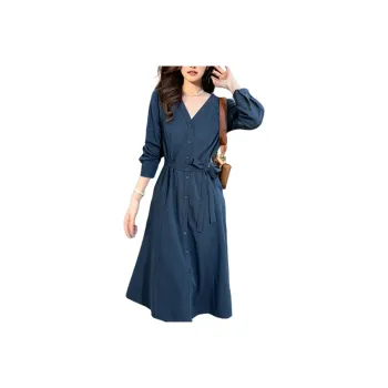 Wbwq Long-Sleeved Dresses Women's Multiple Colors