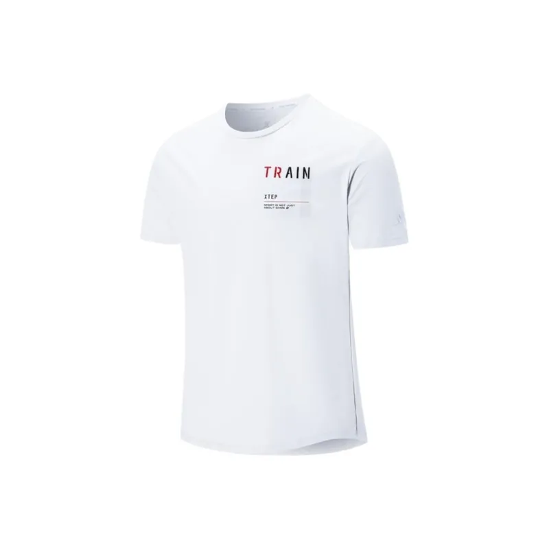 XTEP T Shirts Men Pearl White-0