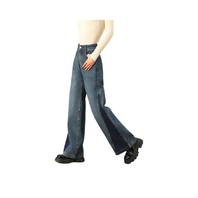 FAWENXIANGZI Jeans Women's Blue-1