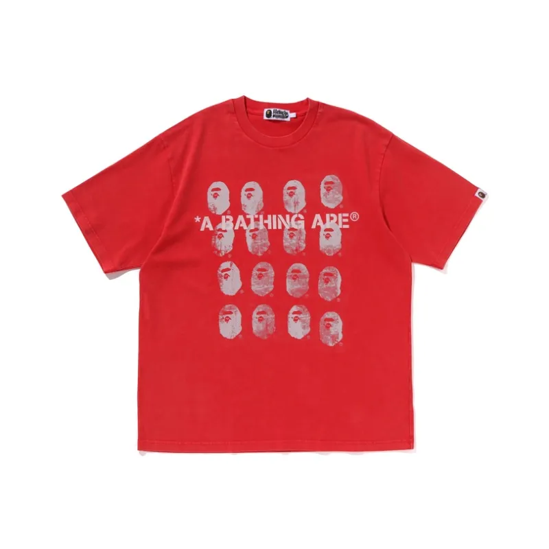Bape Garment Dye Logo Relaxed Fit Tee-0