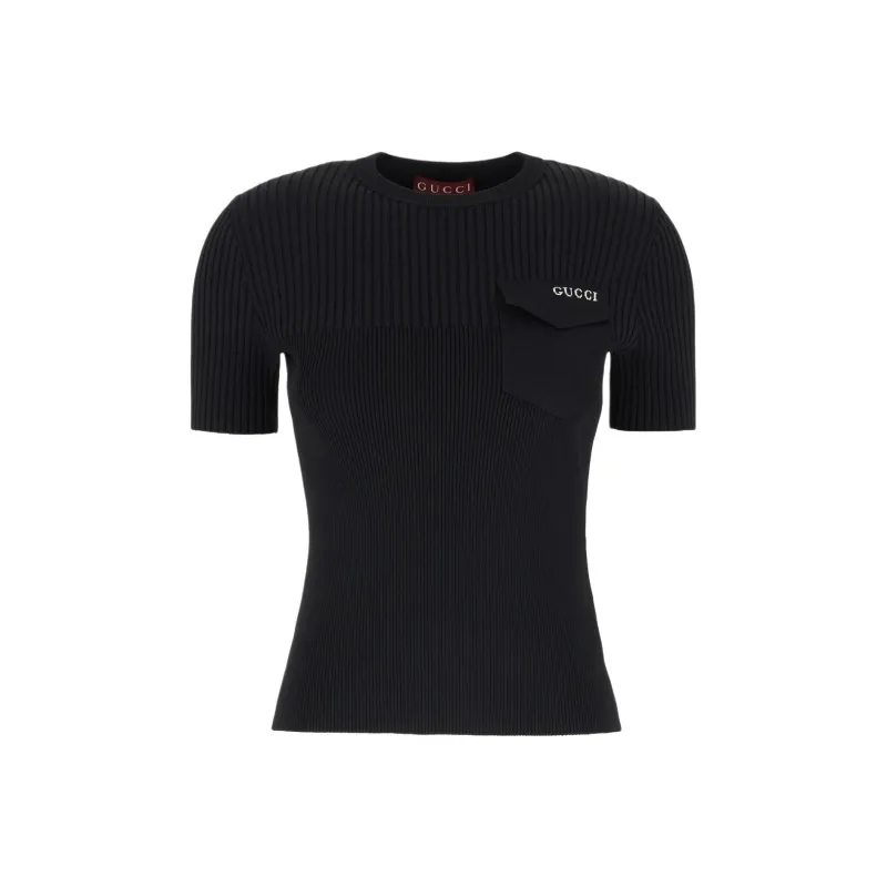 GUCCI Regular T Shirt Women's Black-0
