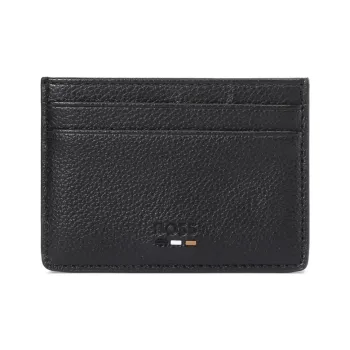 HUGO BOSS Polyurethane With Polyester Card Holder Men's Black