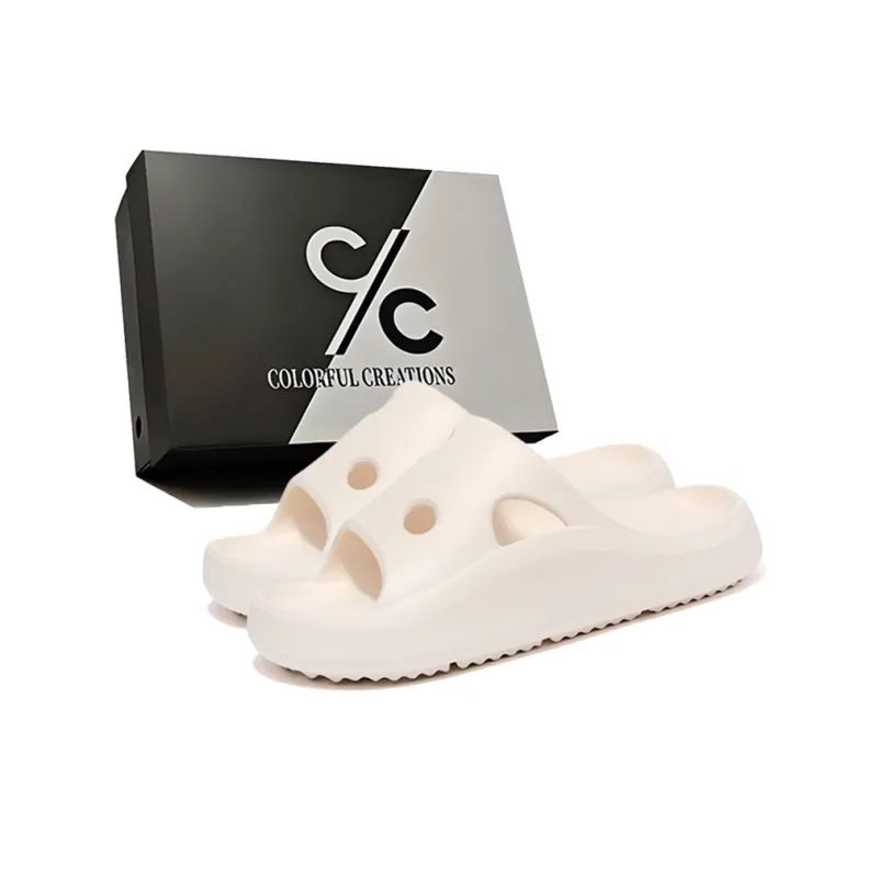 Colorful Creations EVA Quiet, Slip Resistant, Quick Dry Slide Slippers Men's Box-5