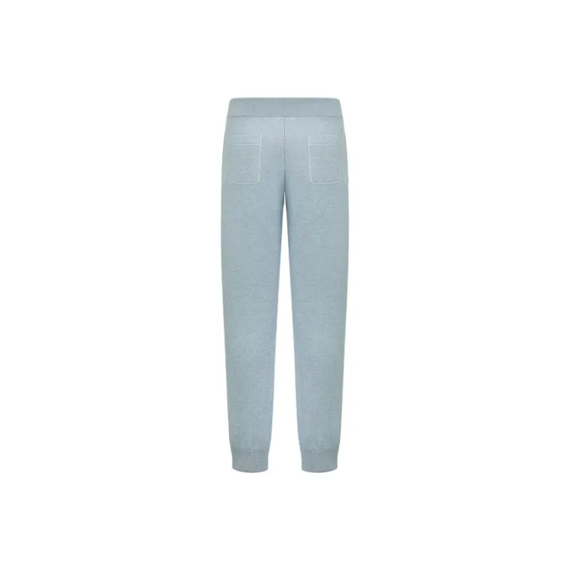 DIOR FW25 Knitted Sweatpants Men's Blue-1