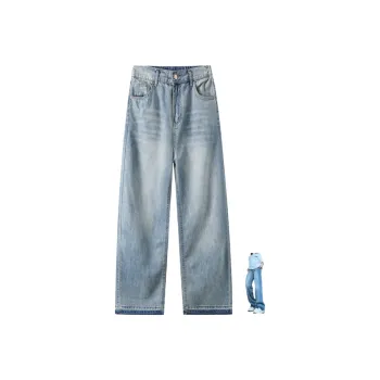 HANDAIWEI Jeans Unisex Light Blue