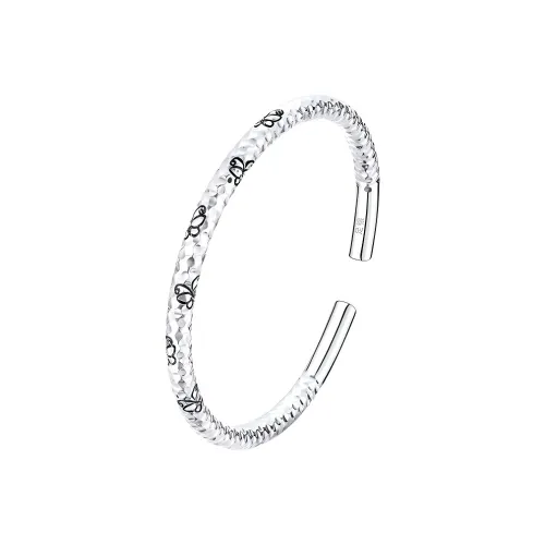 Bear Silversmith 999 Fine Silver Sterling Silver Bangle Women's
