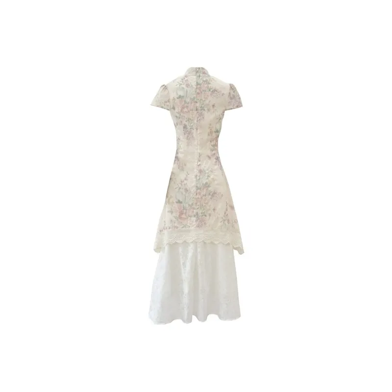 GUOZHEN Short Sleeved Dress Women's-1