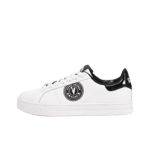 VERSACE JEANS COUTURE Court 88 Low Top Skateboard Shoes Men's White