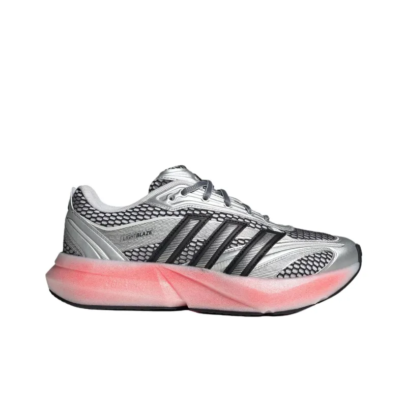 Adidas LIGHTBLAZE Anti Slip Wear Resistant Low Top Casual Running Shoes Women's Silver Pink-1