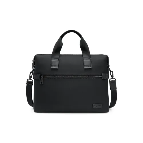 PIERRE CARDIN Fabric Briefcase Regular Men's Black