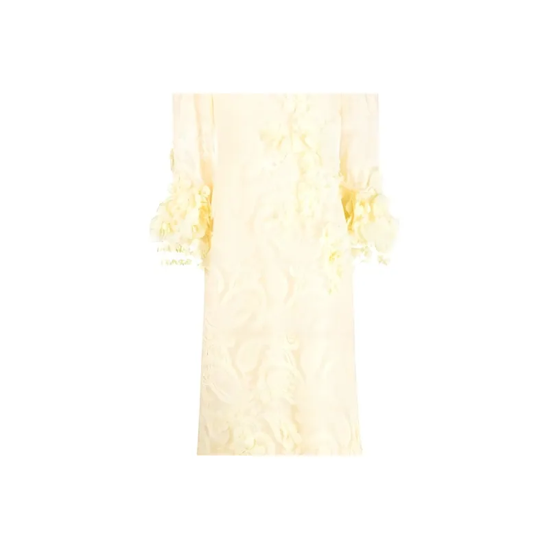 Zimmermann Long Sleeved Dress Women's Yellow-5