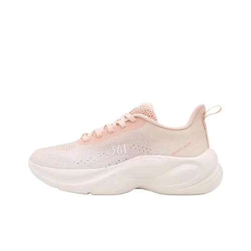 361° Abrasion Resistant Lightweight Rebound Low Top Casual courtesy running Shoes Women's Pink White