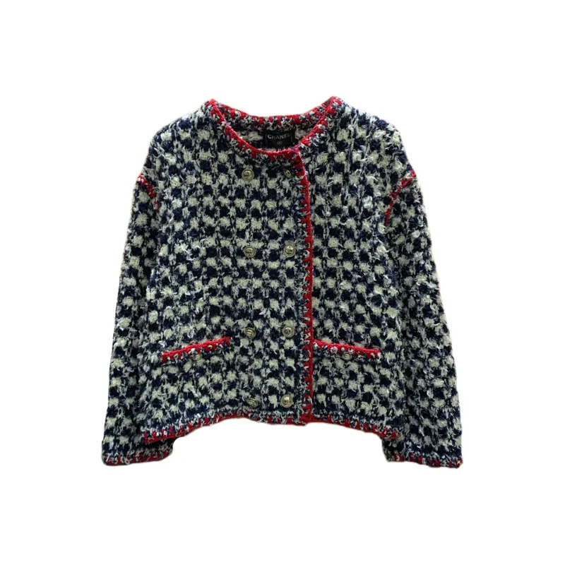 CHANEL 21C Early Spring Vacation Collection Jackets & Coats Women's Red Blue-0