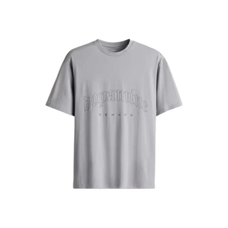 H&M T Shirts Men Gray-0