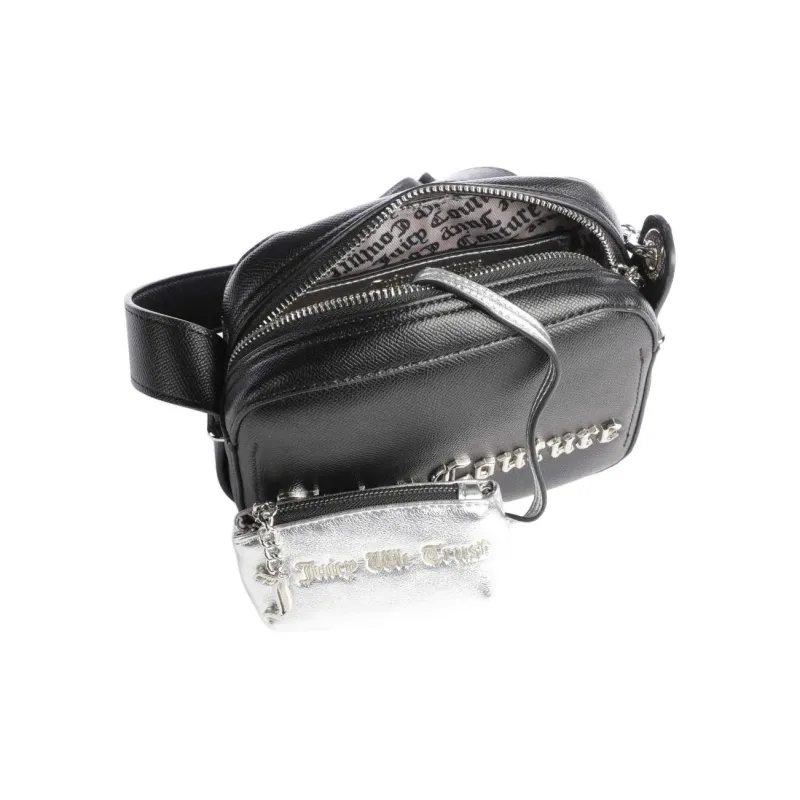 JUZI Synthetic Fiber Crossbody Bag, Shoulder Bag Women's Black-4