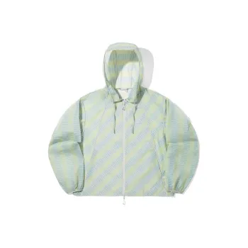 LiNing x TAKASHA,LIANMINGKUAN Jackets & Coats Women's Gray Blue Green All Over Print