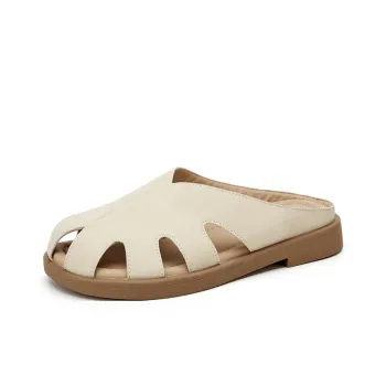 DAPHNE Rubber Sole Slip Resistant Closed Toe Slippers Women's
