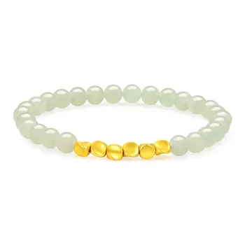 ZSY Hetian Jade Bracelets Pale Greenish White Jade Women's