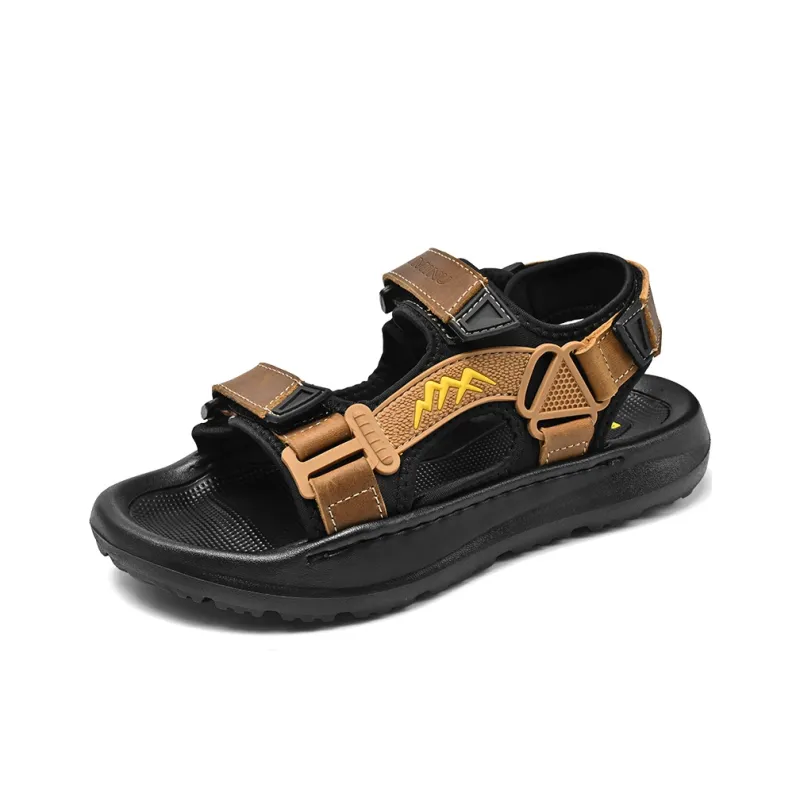 Eminu Beach Sandals Men Black-6