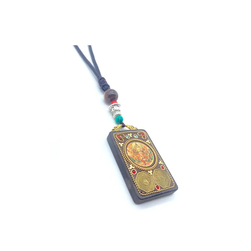 ERXI Ebony Wooden Necklaces Unisex-1