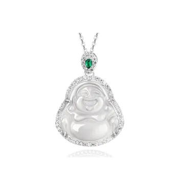 Fortune Gold Chalcedony Necklaces Unisex