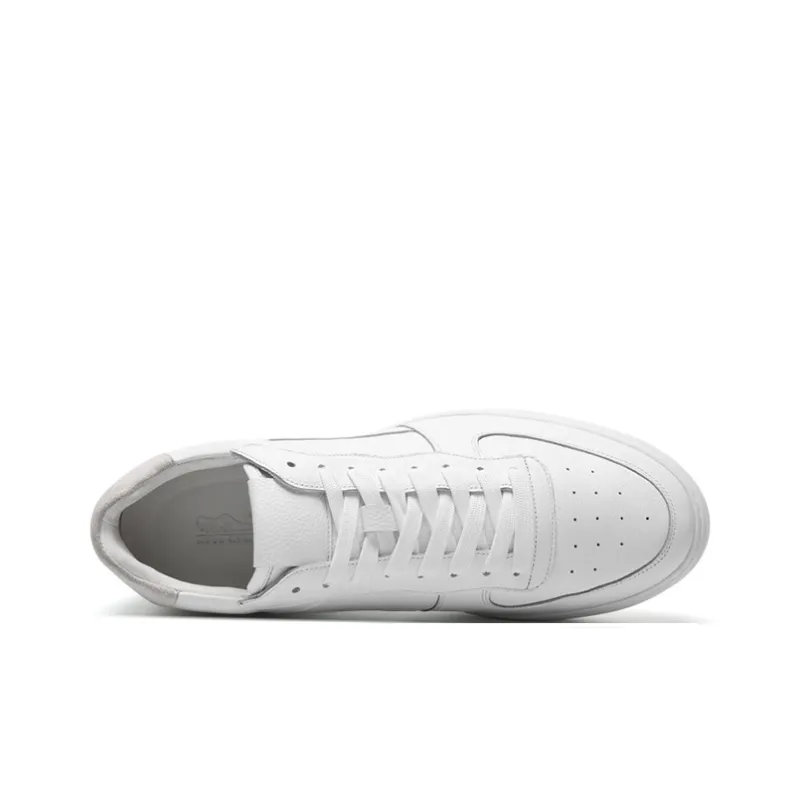 He Jinchang Anti Slip Wear Resistant Low Top Skateboard Shoes Men's Light Cloud White-3