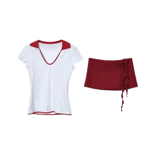 YGPRW Two Piece Skirt Sets Women's