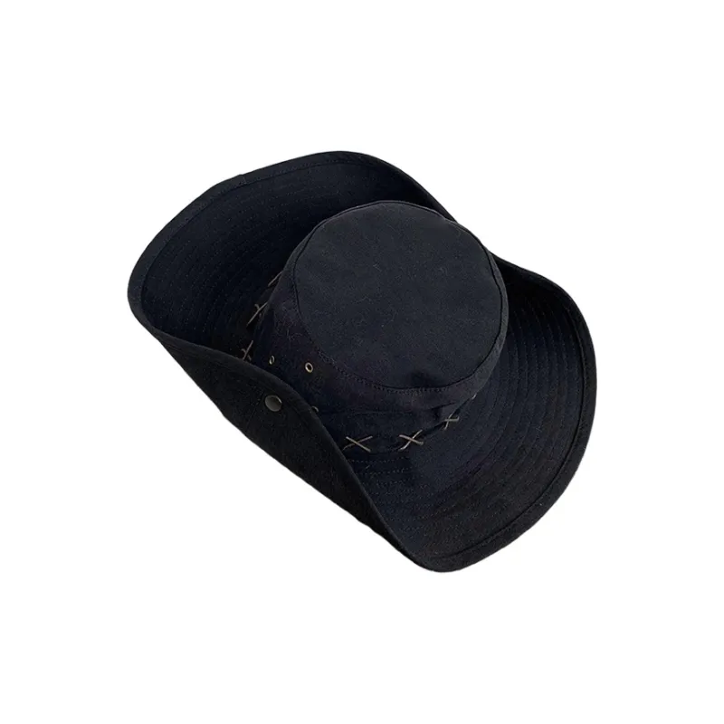 Yalu Synthetic Fiber Bucket Hats Unisex-7