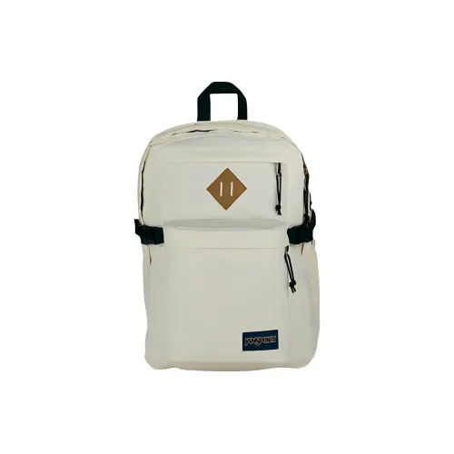 JanSport Recycled Polyester Laptop Backpack Unisex Coconut Color