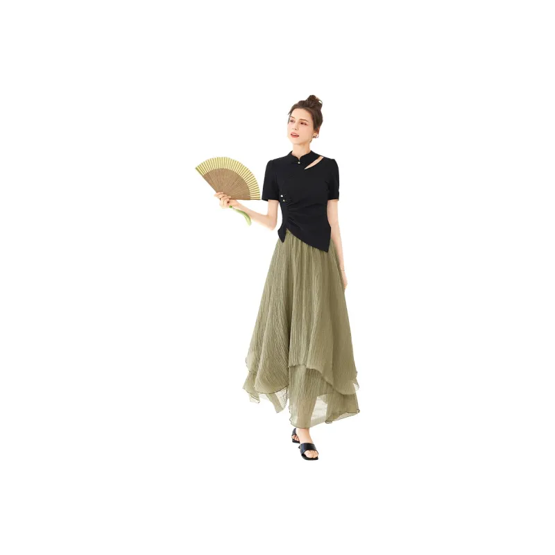 TOUCH Two Piece Skirt Sets Women's-0