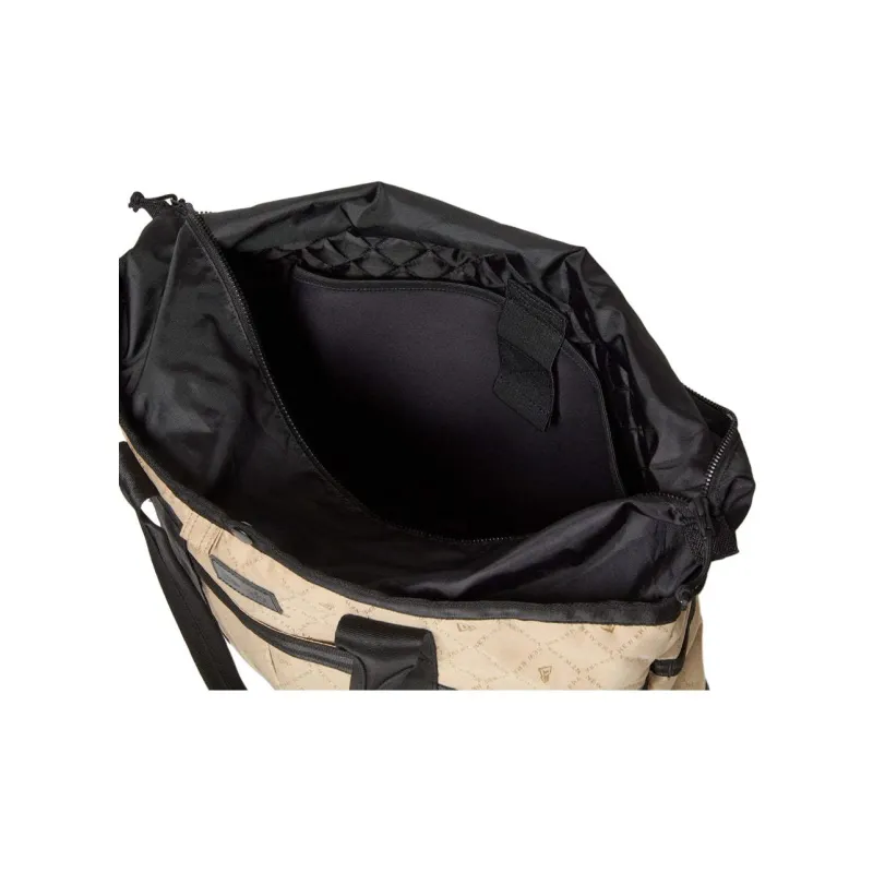 New Era Polyester Tote Bag, Shopping Bag, Shoulder Bag, Handbag Unisex Beige & Black-10