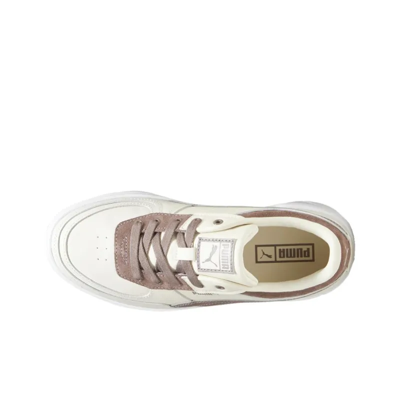 PUMA Cali Dream Anti Slip Wear Resistant Low Top Skateboard Shoes Women's Gray White-4