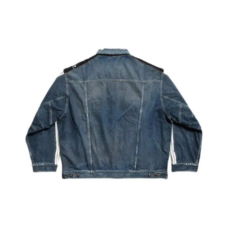 Balenciaga Denim Jacket Loose Fit Men's Blue-1