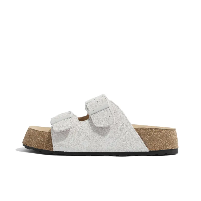 Lan Miao Slip Resistant Slide Slippers Women's Ecru-0