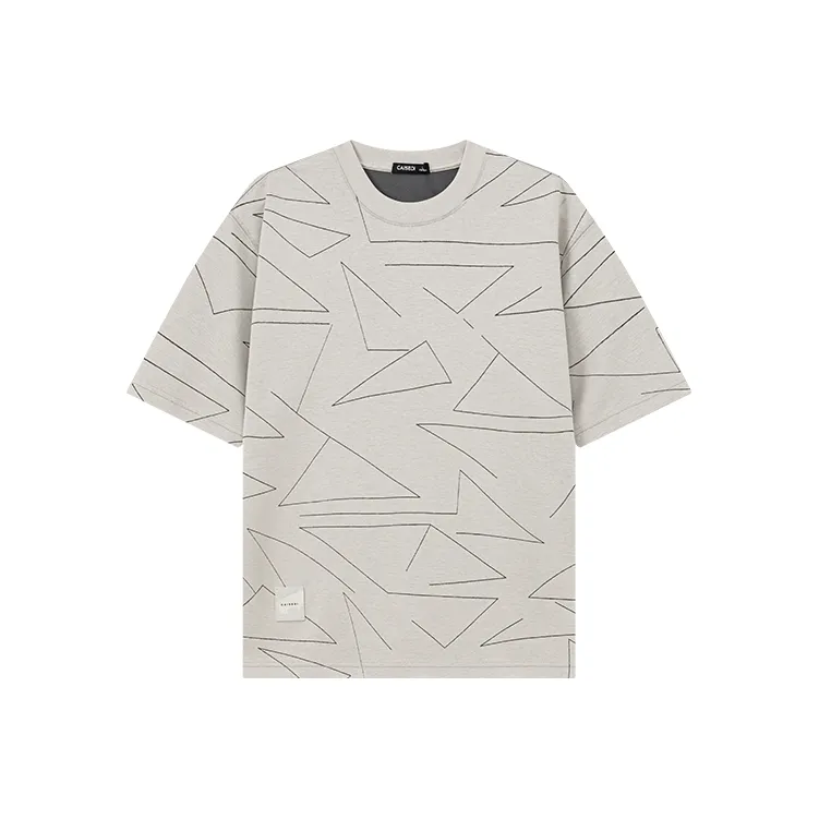 CAISEDI T Shirt Men's Light Gray-0