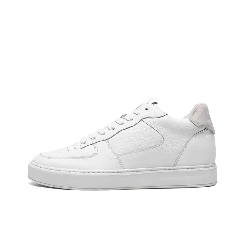 He Jinchang Anti Slip Wear Resistant Low Top Skateboard Shoes Men's Light Cloud White-0