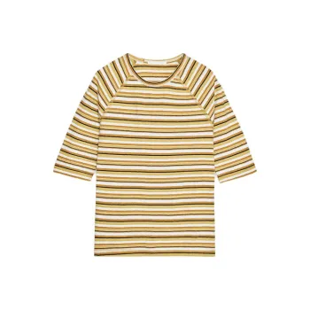 ZARA T Shirts Women's Nude/Green