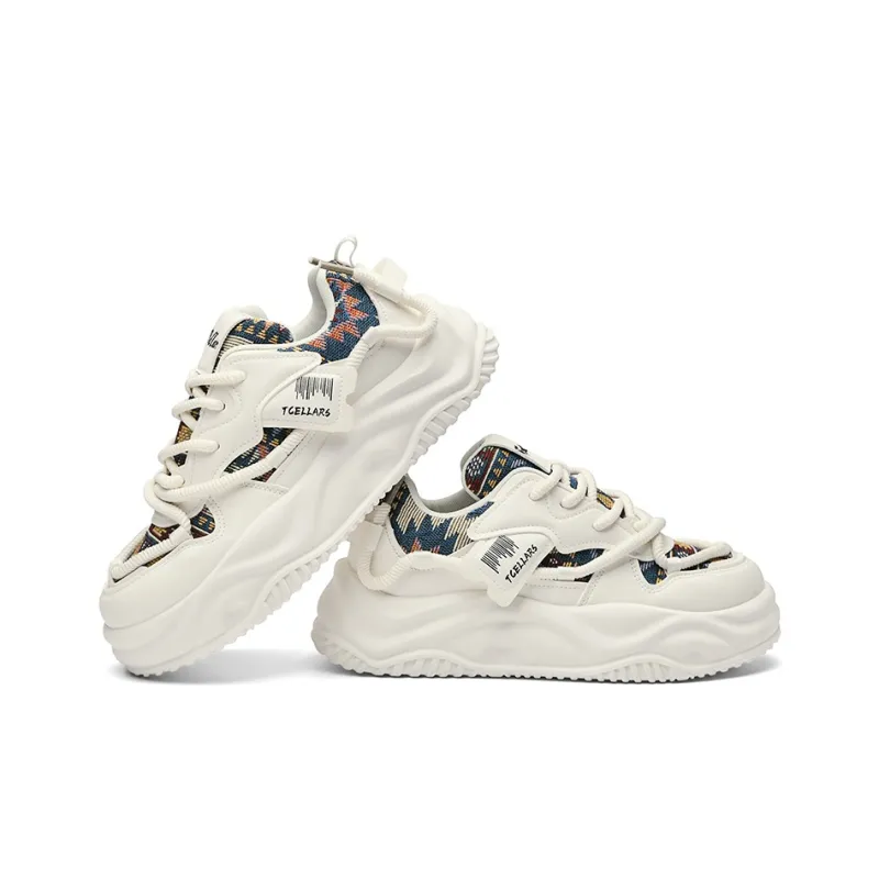 TCELLARS Abrasion Resistant Balance Lightweight Height Increasing Rebound Low Top Casual Shoes Men's-8