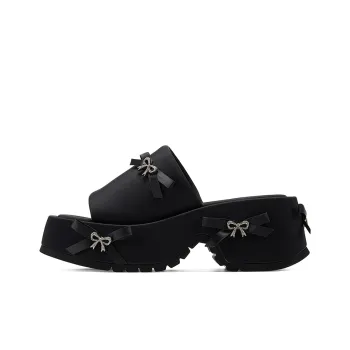 GG CC Slide Slippers Women's Black