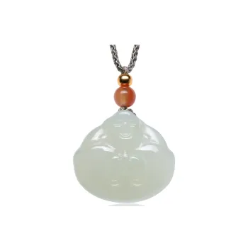 MARY WINDSOR Hetian Jade Pendants Pale Greenish White Jade Women's
