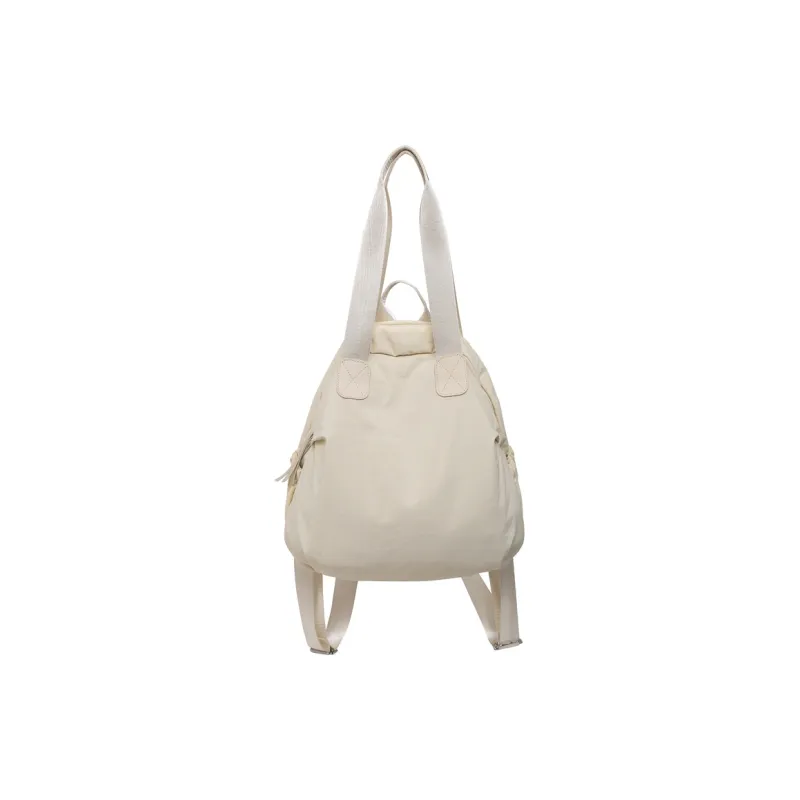 OUZIHUANG Nylon Backpack Women's Black/Ecru/Khaki-4