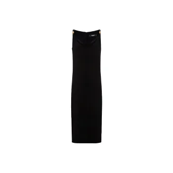 VERSACE Sleeveless Cowl Neck Midi Dress