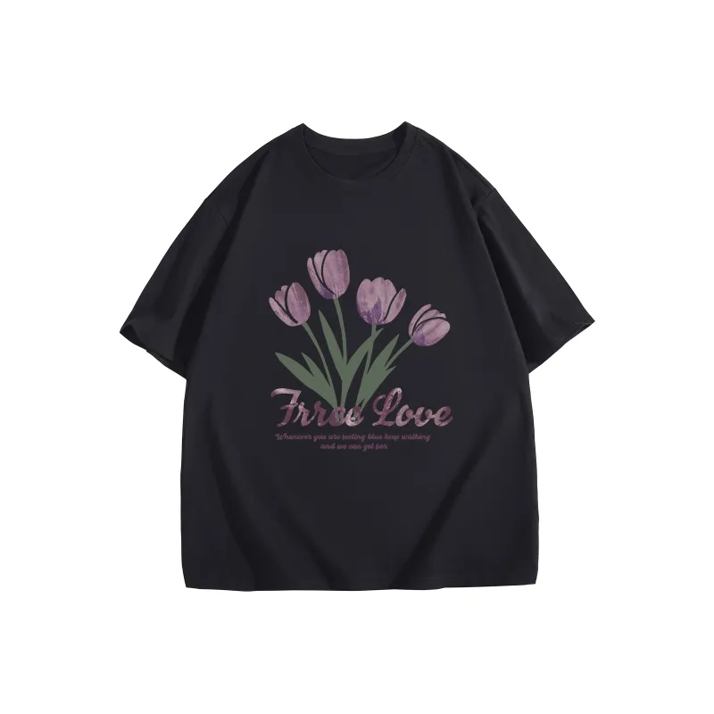 ILYOIL Drop Shoulder Sleeve T Shirt Women's-8