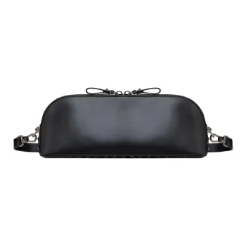 Valentino ROCKSTUD Calfskin One Shoulder Crossbody Clutch Men's Black
