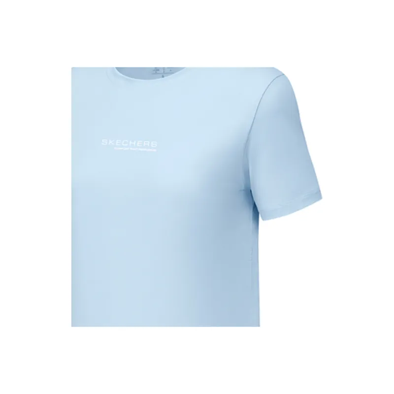 Skechers Regular T Shirt Women's 1 Pack Frost Blue-2